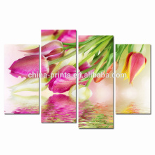 Hot Sale Flower Canvas Art/4 Pannel Canvas Prints for Home Decor/Cheap Art Print